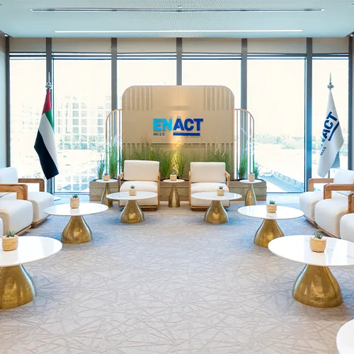 Contemporary majlis furniture arranged for conversation and guest comfort.