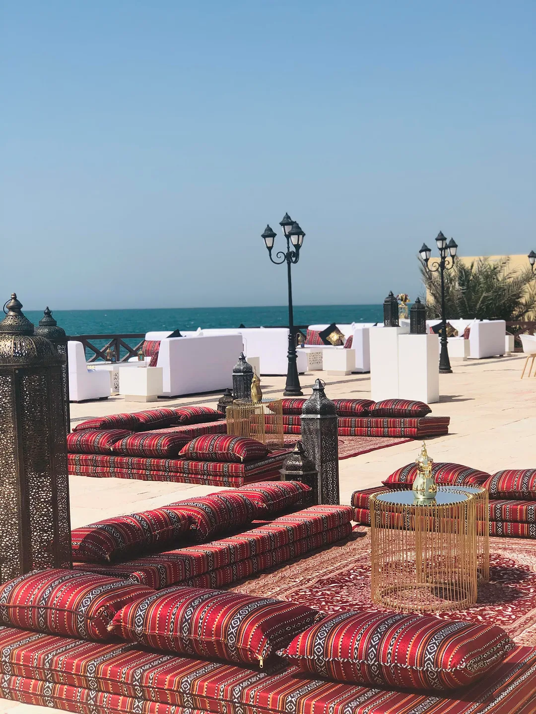 Luxury hospitality furniture creating a welcoming Iftar gathering.