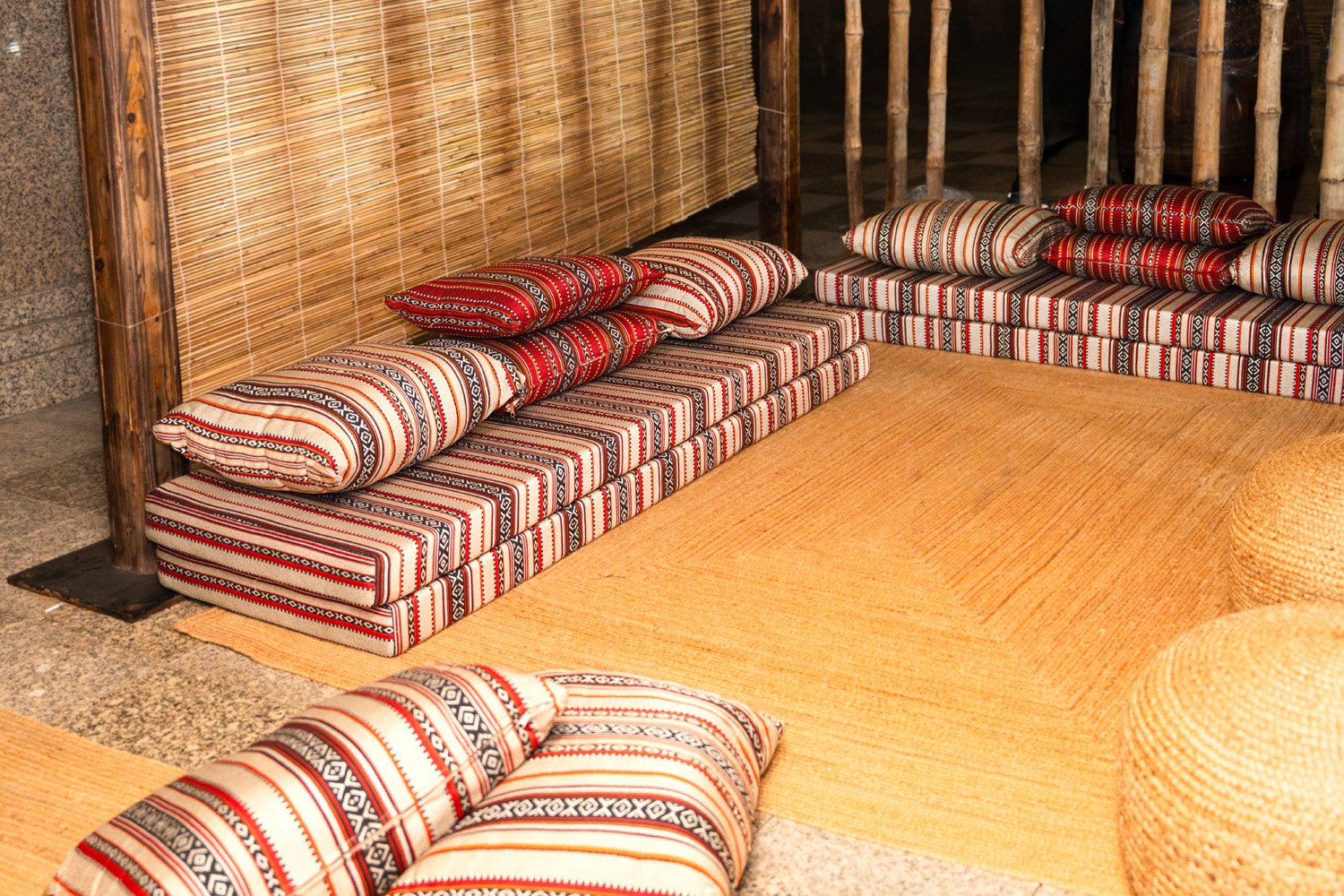 Black and white hospitality furniture styled for premium VVIP guest lounges in Saudi Arabia.