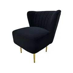Ella Accent Chair - Black F-AC103-BL