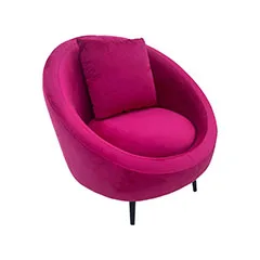 Odette Accent Chair - Hot Pink F-AC107-HP