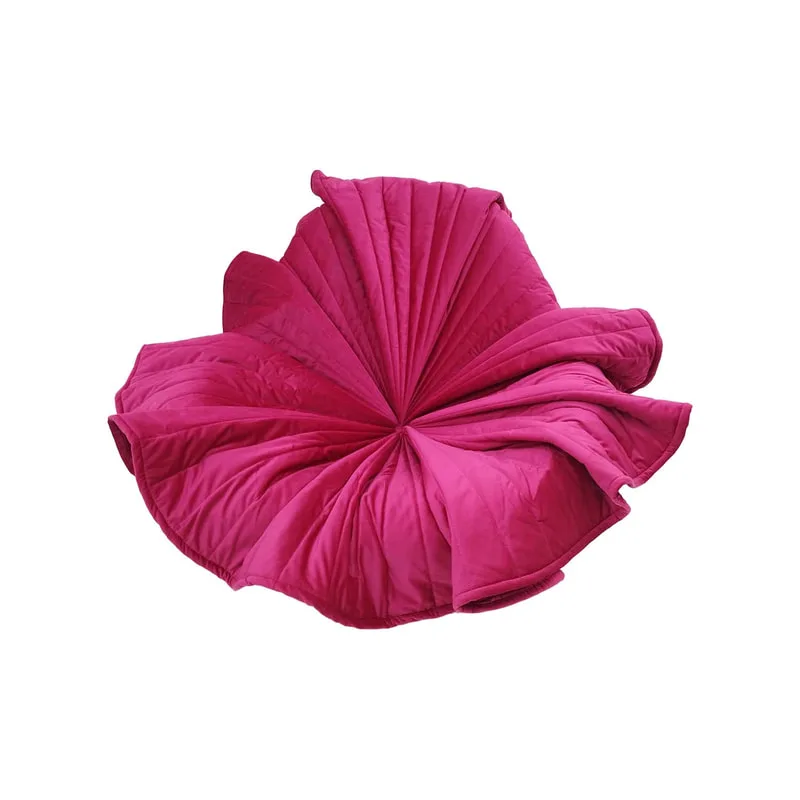 F-AC109-HP Bloom accent chair in hot pink velvet with gold base