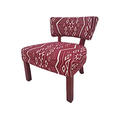 Orla accent chair - Red & White F-AC170-RW