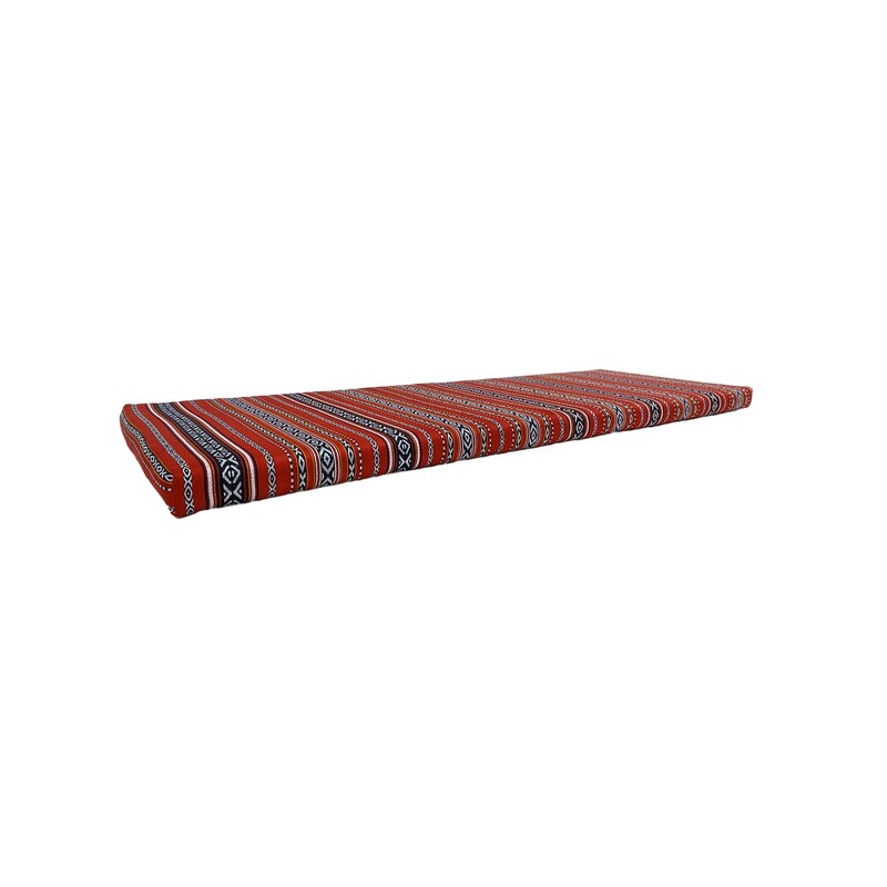 F-AS301-RE Type 1 Arabic base cushion in red fabric