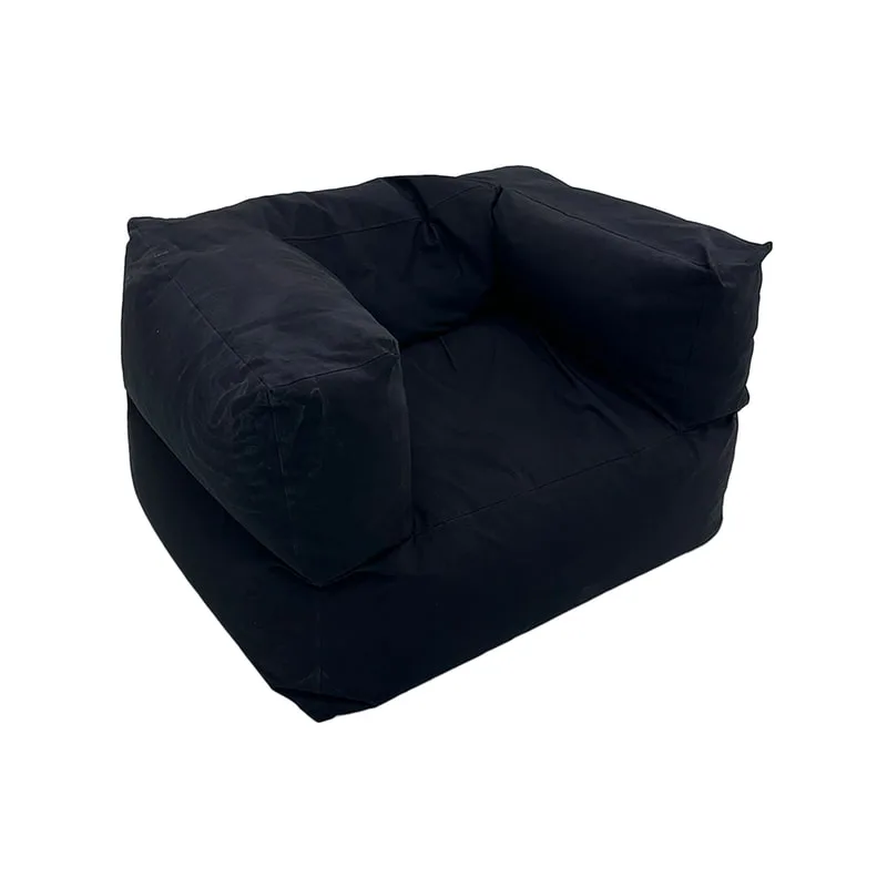 F-BB101-BL Vancouver bean bag armchair in black fabric