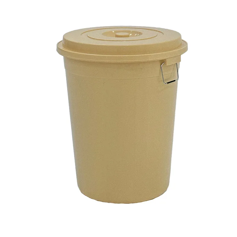 F-BI125-CR Type 5 Site bin in cream with a separate lid 