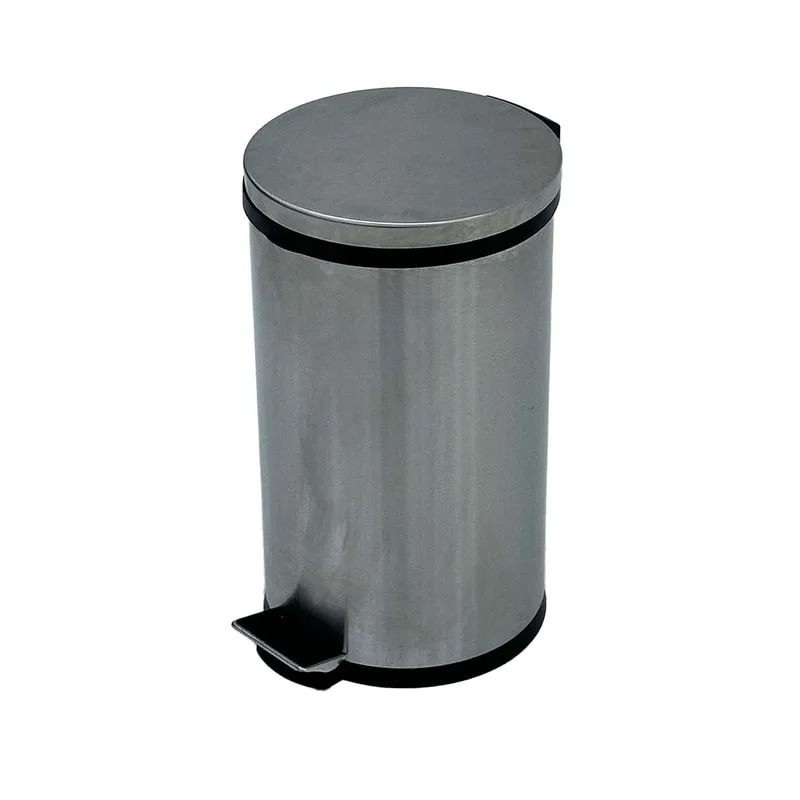 F-BI162-SI Type 2 Stainless steel bin in silver with a foot pedal