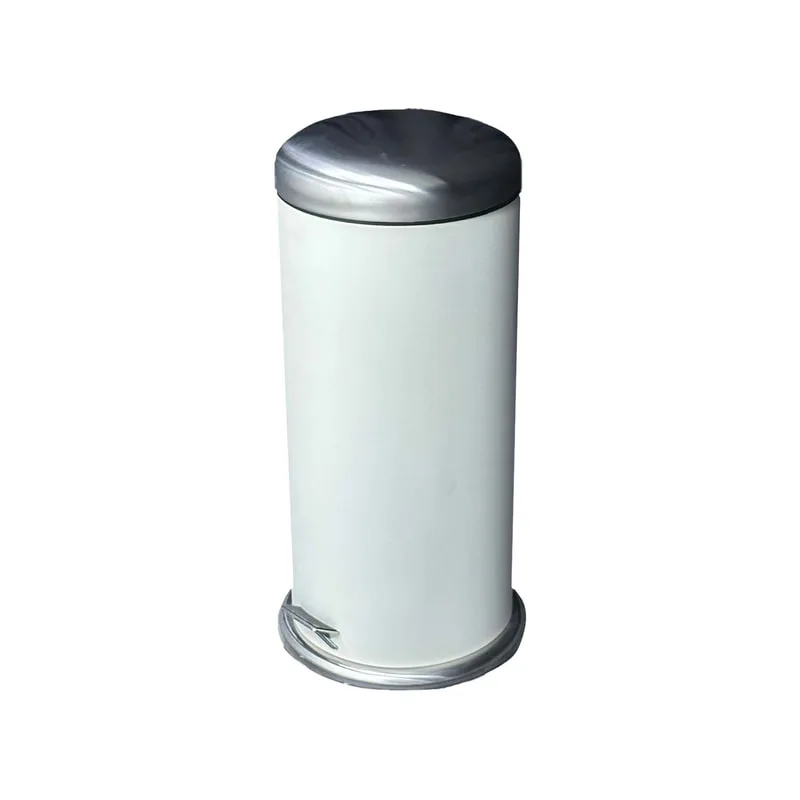 F-BI162-SI Type 2 Stainless steel bin in silver with a foot pedal