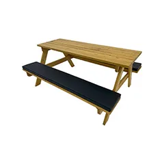Picnic Bench - Type 1 - Black F-BK301-BL
