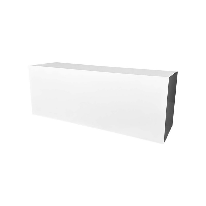 F-BQ104-WH Type 4 buffet counter in white