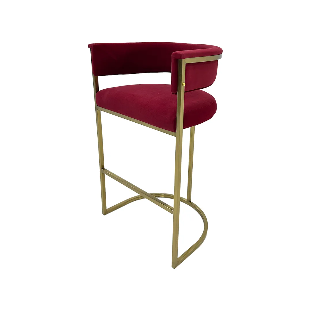 Everly Barstool - Dark Red ﻿F-BS109-DR