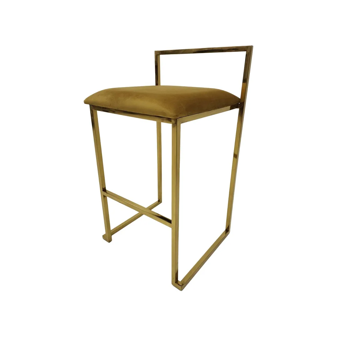 Marley Barstool - Champagne Gold ﻿F-BS128-CG