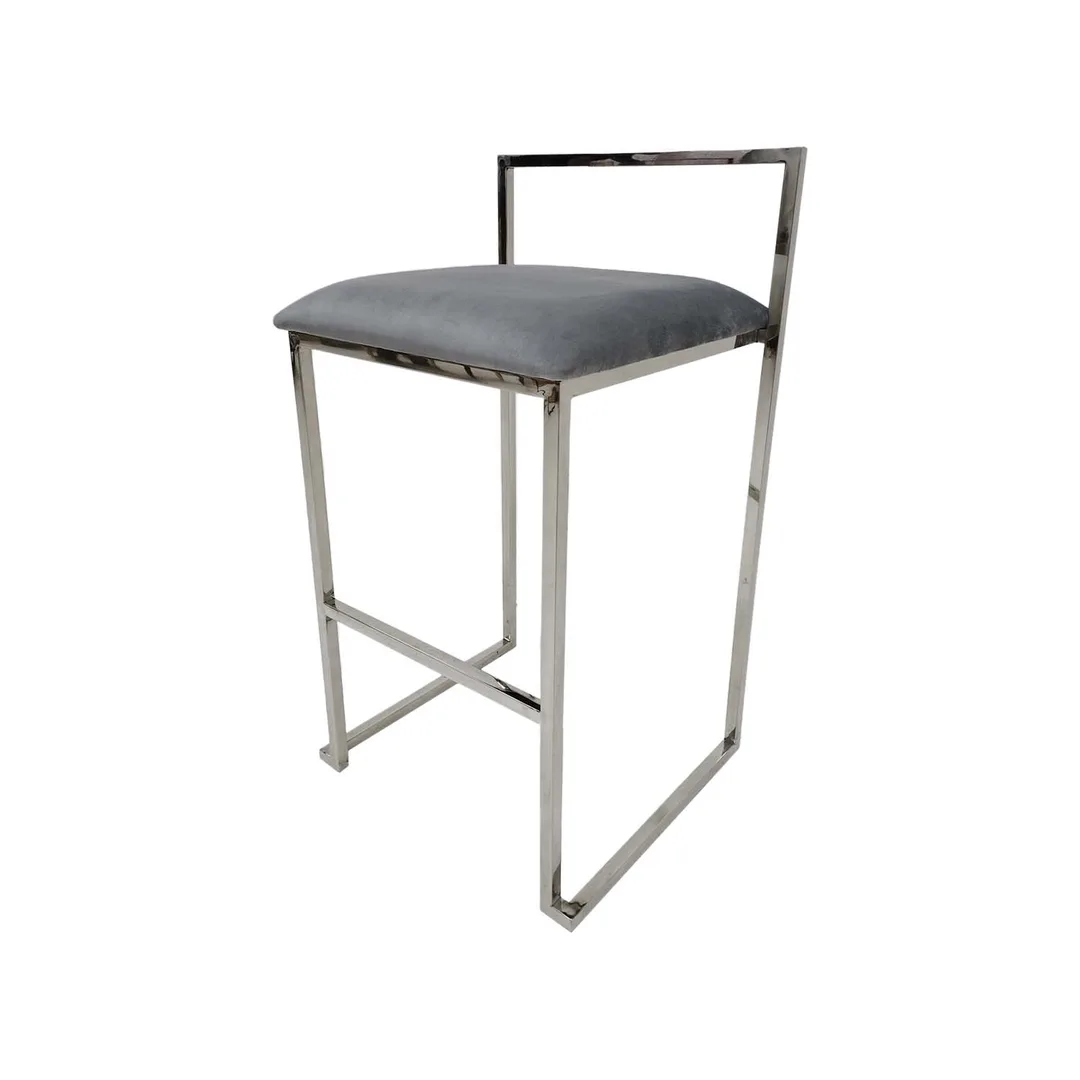 Marley Barstool - Silver F-BS128-SI
