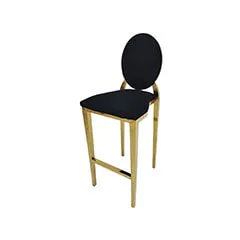  Gold Dior Barstool - Black  F-BS133-BL
