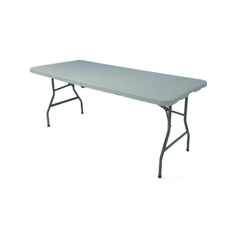 F-BT102-WH Type 2 6ft rectangular banquet table in white with foldable legs