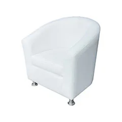Prague Club Chair - White F-CC148-WH