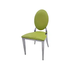 Silver Dior Chair - Lime Green F-CH132-GL