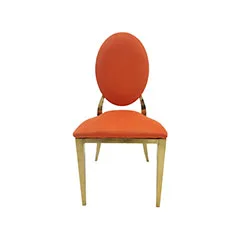 Gold Dior chair - Orange F-CH133-OR