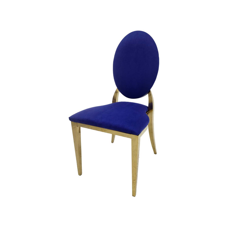 F-CH133-PR Gold Dior chair in purple fabric