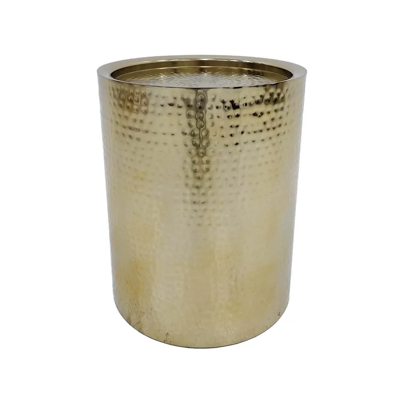 F-CS171-BA Emerson side table round in gold brass finish