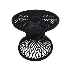 Peacock Side Table - Black F-CS204-BL