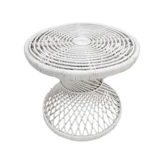 Peacock Side Table - White F-CS204-WH