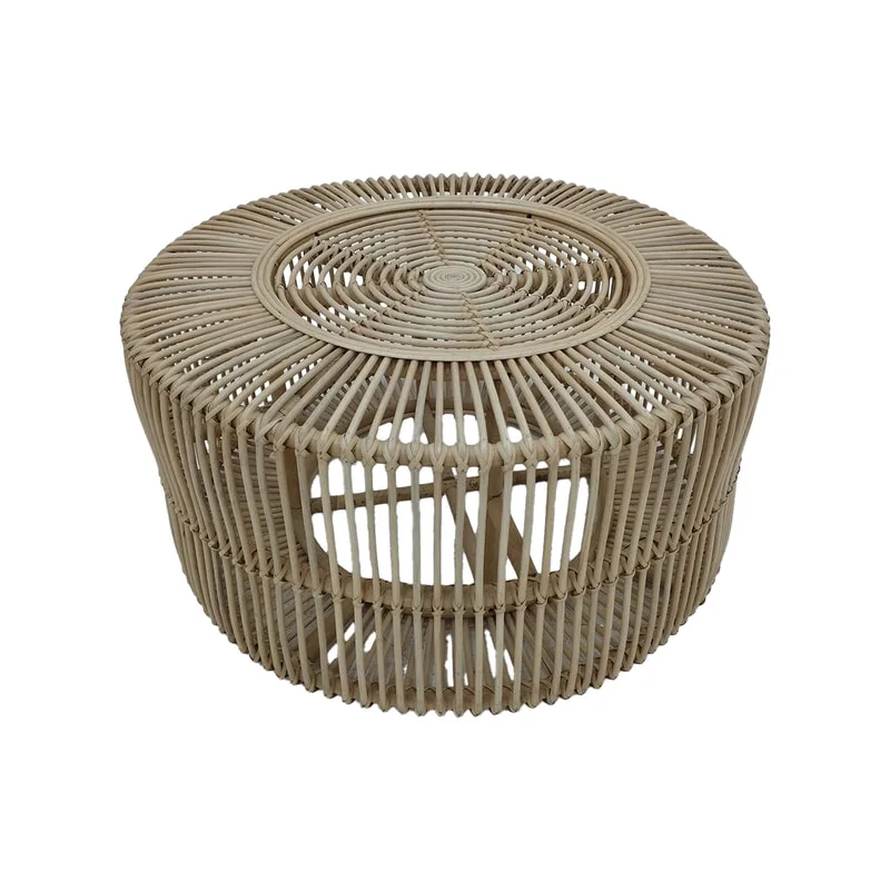F-CT201-NT - Baja coffee table with natural cane frame