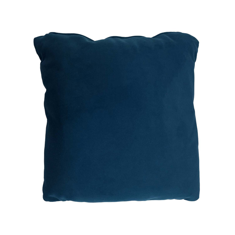 F-CU106-TL Carli cushion in teal velvet