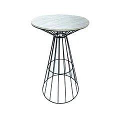 Turin High Table - Black + White F-HT118-BW
