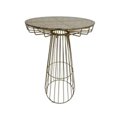 Fabian High Table - Champagne Gold ﻿F-HT128-CG