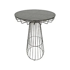 Fabian High Table - Silver F-HT128-SI