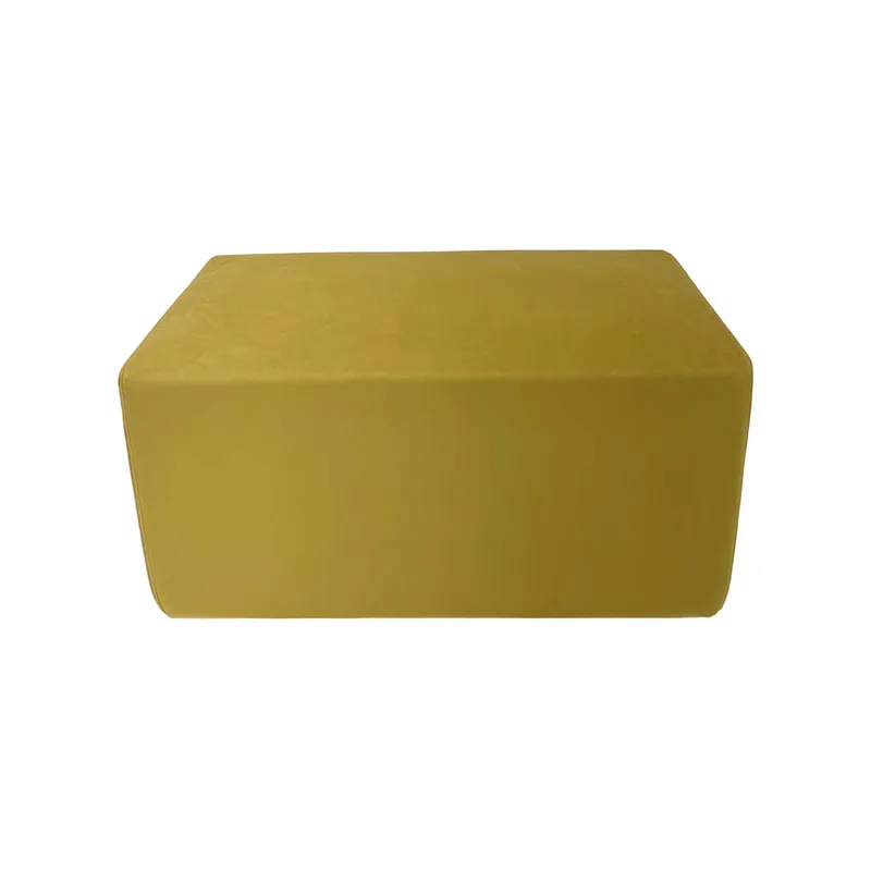 F-OT101-CG Endless Lounge Ottoman Type A in champagne gold velvet
