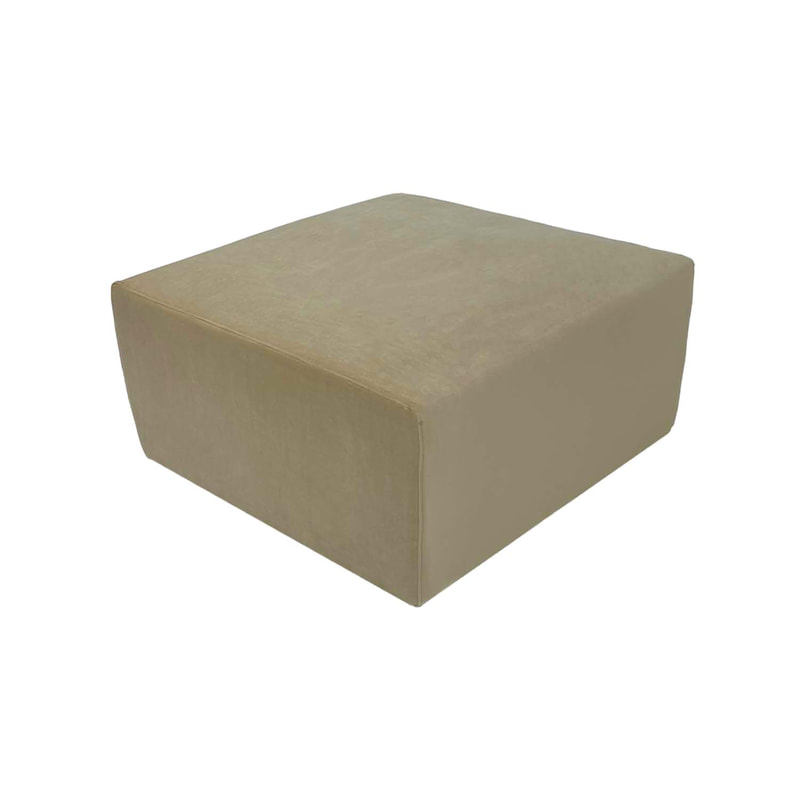 F-OT102-TF Endless Lounge Ottoman Type B in toffee velvet