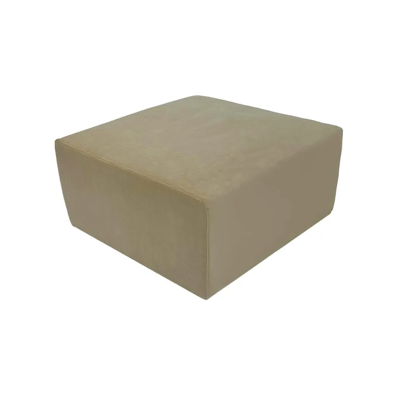 F-OT102-TF Endless Lounge Ottoman Type B in toffee velvet