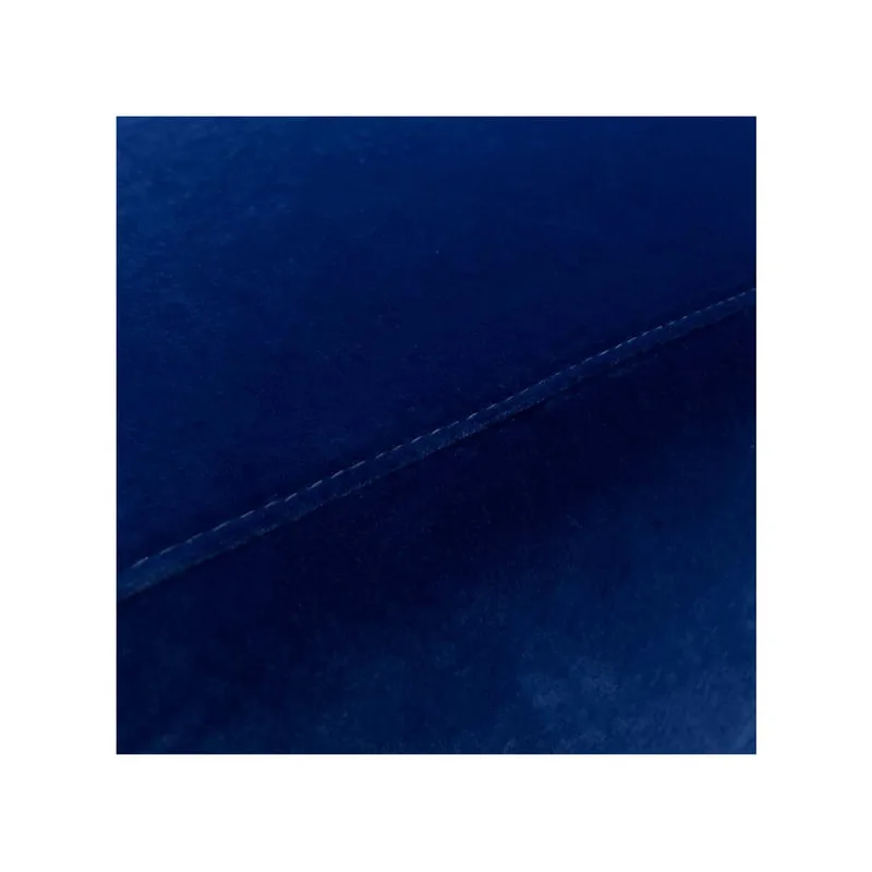 F-OT103-MB Endless Lounge Ottoman Type C in midnight blue velvet