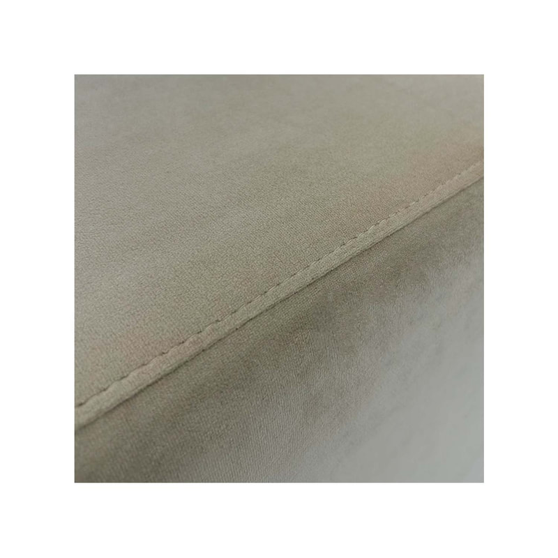 F-OT103-TF Endless Lounge Ottoman Type C in toffee velvet