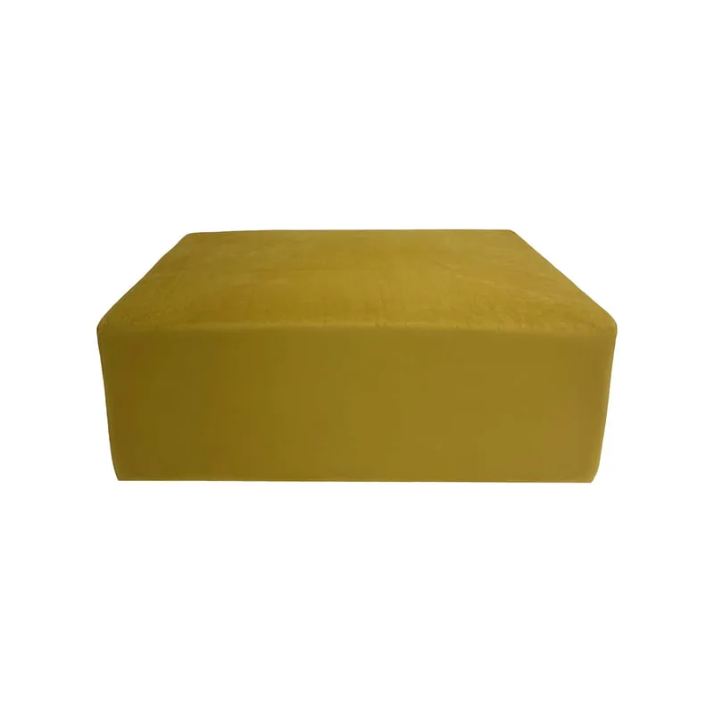 F-OT105-CG Endless Lounge Ottoman Type E in champagne gold velvet