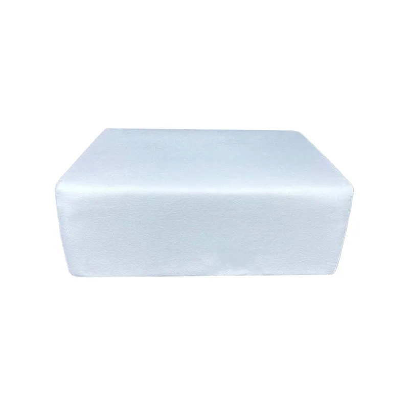 F-OT105-WH Endless Lounge Ottoman Type E in white fabric