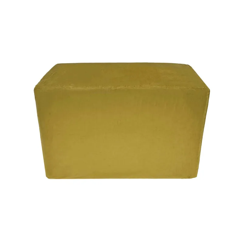 F-OT106-CG Endless Lounge Ottoman Type F in champagne gold velvet
