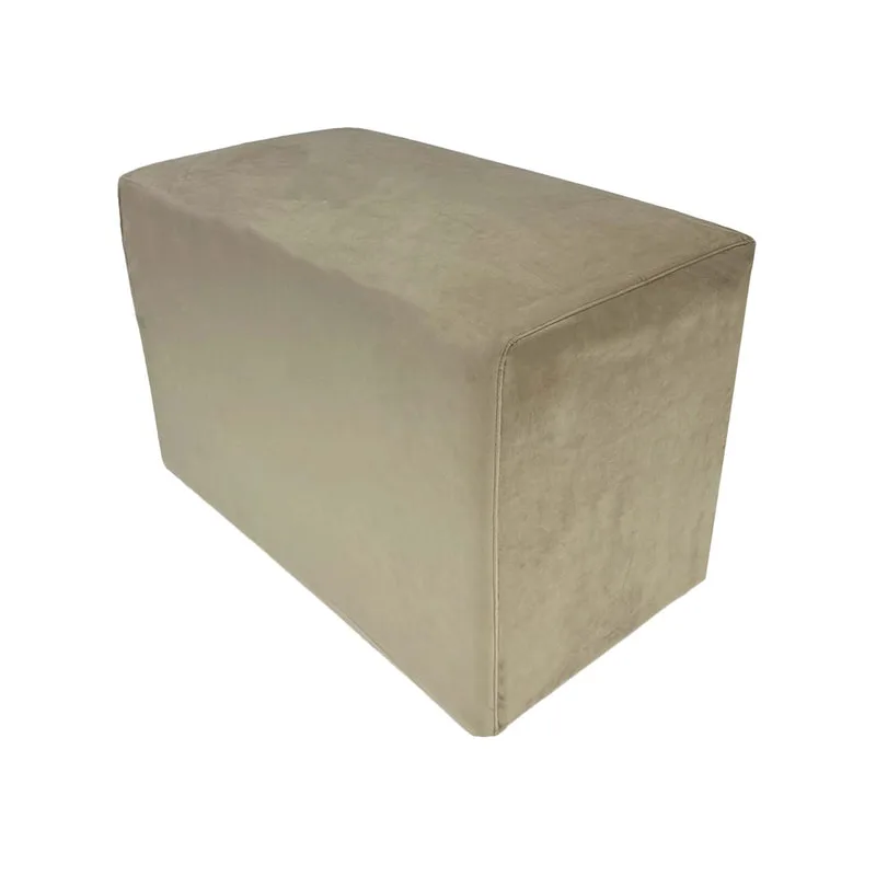 F-OT106-TF Endless Lounge Ottoman Type F in toffee velvet
