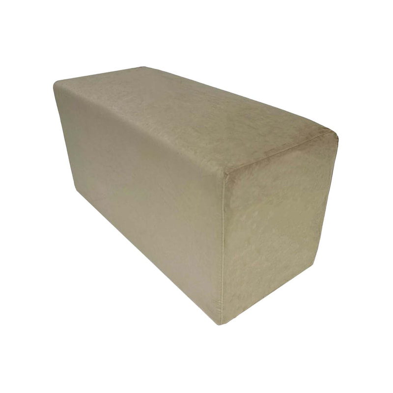 F-OT107-TF Endless Lounge Ottoman Type G in toffee velvet