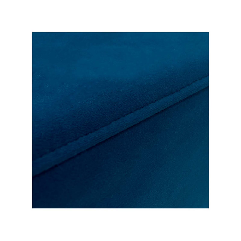 F-OT107-TL Endless Lounge Ottoman Type G in teal velvet