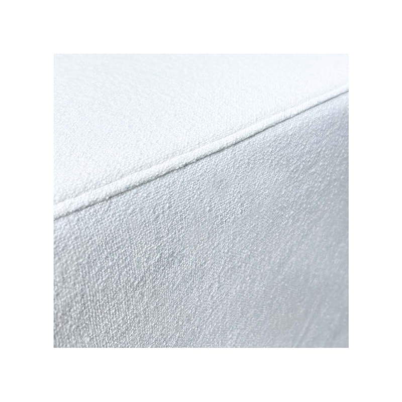 F-OT107-WH Endless Lounge Ottoman Type G in white fabric