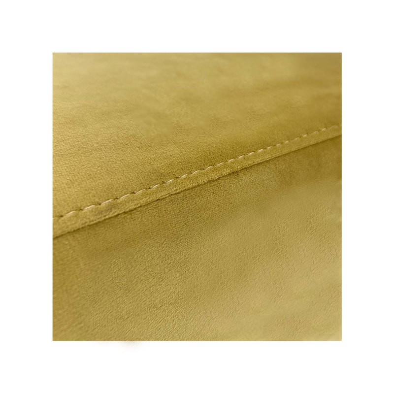 F-OT108-CG Endless Lounge Ottoman Type H in champagne gold velvet