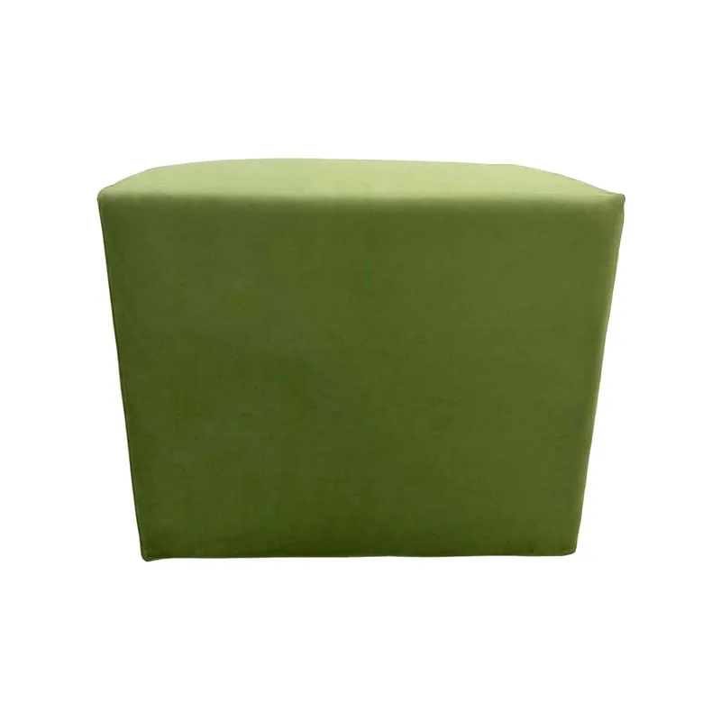 F-OT108-SG Endless Lounge Ottoman Type H in sage green velvet