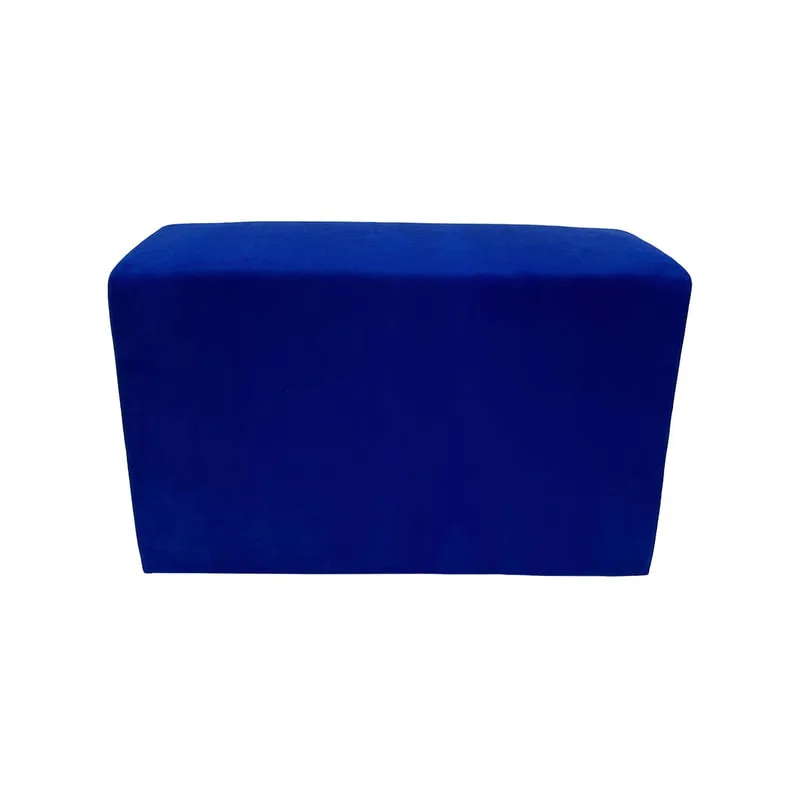 F-OT109-RB Endless Lounge Ottoman Type I in royal blue suede