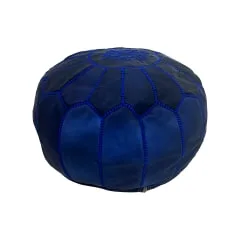 Moroccan Pouffe - Dark Blue ​F-PF101-MB