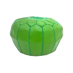 Moroccan Pouffe - Olive Green ​F-PF101-OG