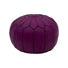 Moroccan Pouffe - Purple F-PF101-PR