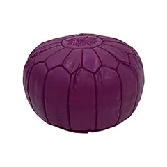 Moroccan Pouffe - Purple F-PF101-PR